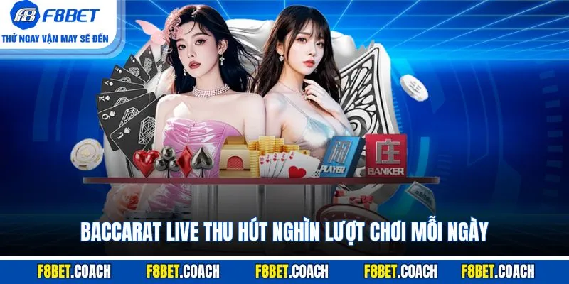 Casino F8BET - Khám Phá Các Tựa Game Lôi Cuốn Nhất 2025 2 Baccarat live thu hút nghìn lượt chơi mỗi ngày