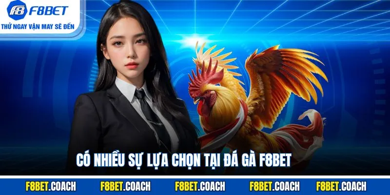 Có nhiều sự lựa chọn tại Đá Gà F8BET